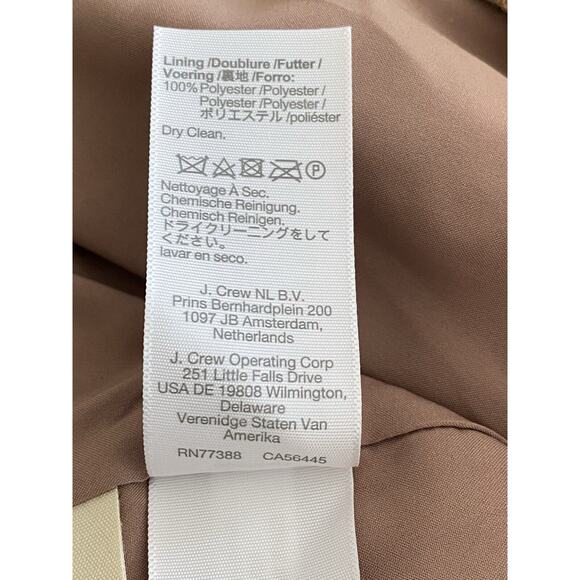 Madewell Wool Blend Brown Windowpane Plaid A-Line Skirt Women's Size 4 - Picture 13 of 16